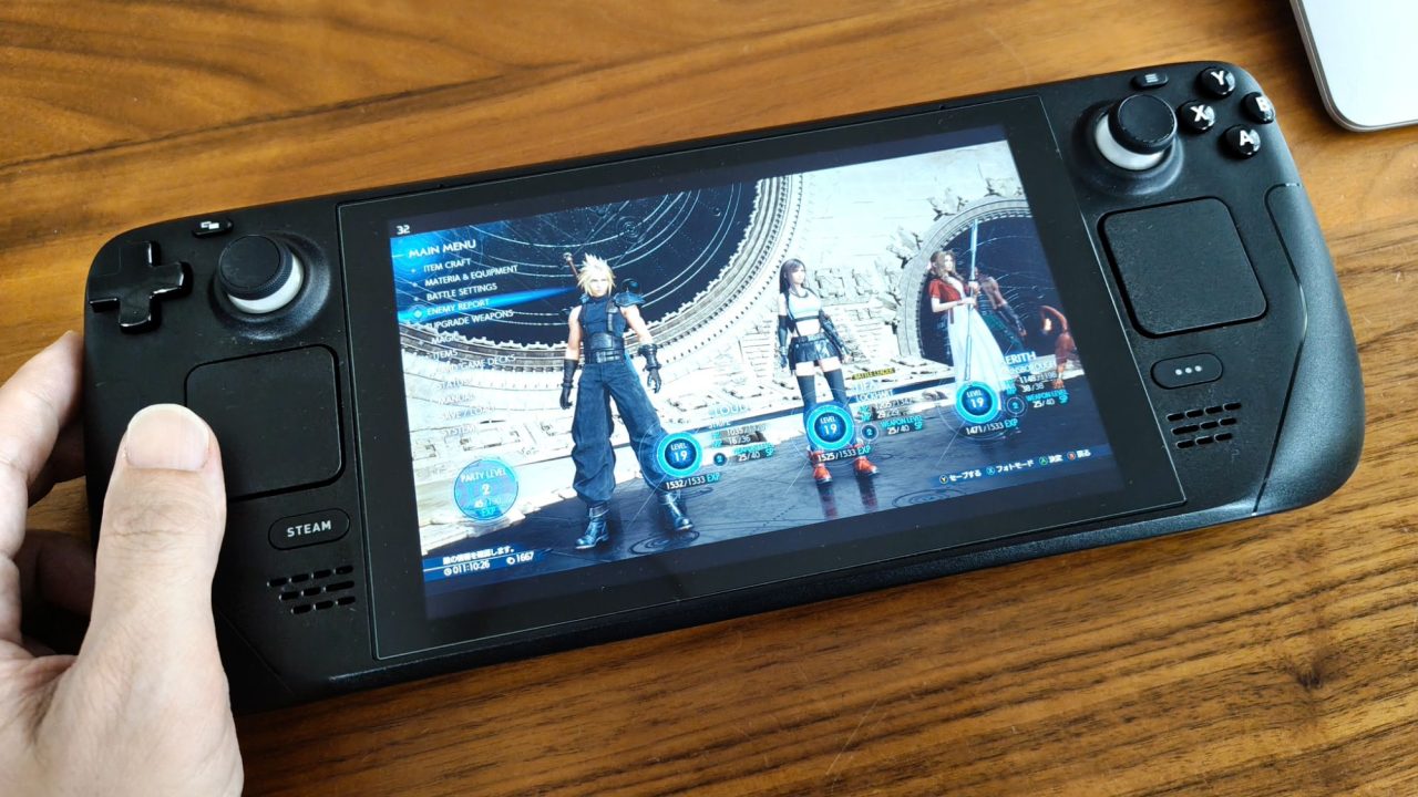 FF7リバースは SteamDeck でも遊べるのか？10時間プレイの感想と最適な設定について